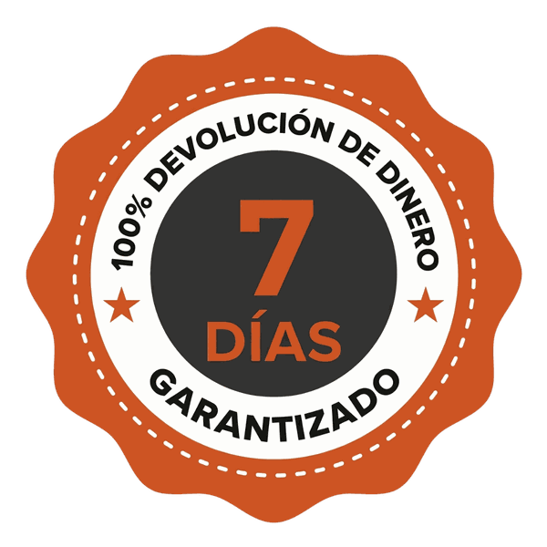 Sello de garantía 7 días - 100% devolución de dinero